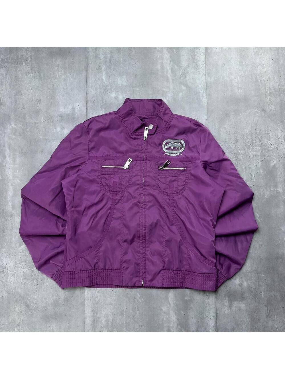 Y2K Purple Ecko Red Grunge Gothic Skater Jacket